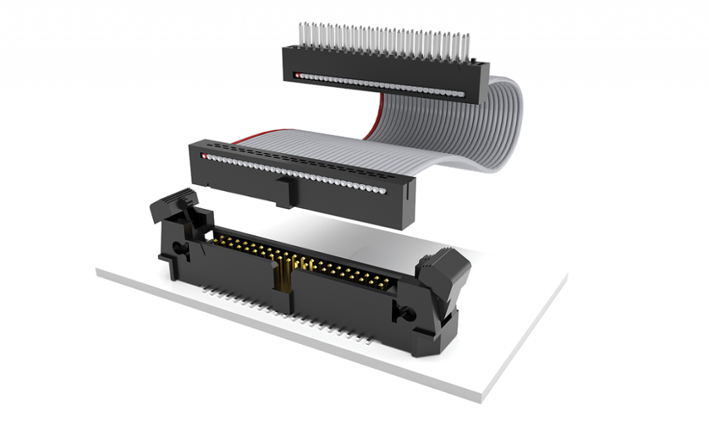 FFSD Series 0.050" Tiger Eye™ IDC Ribbon Cable Assembly, Socket